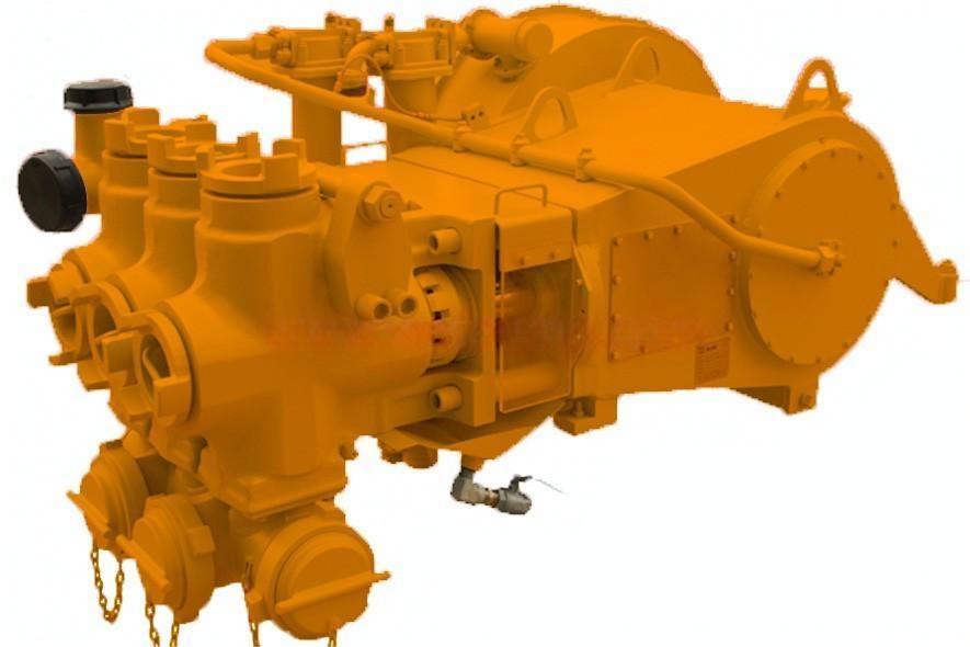 Cementing fracturing plunger pump and spare parts